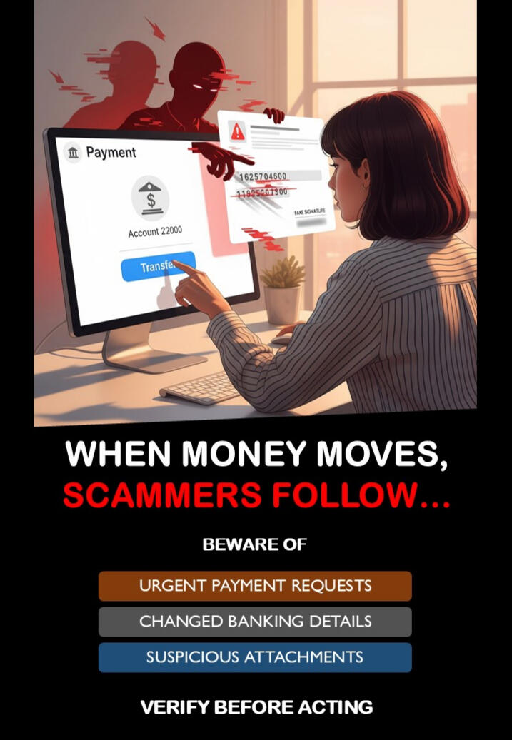 When money moves, Scammers Follow When money moves, Scammers Follow